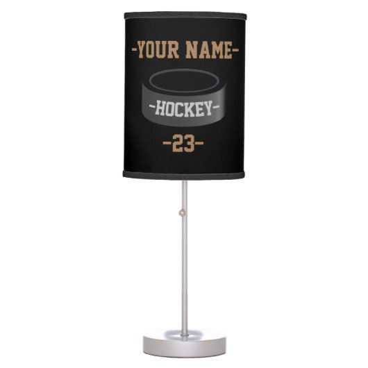 Personalized Hockey Table Lamp (Front)