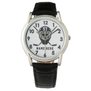 Personalized Hockey Watches for Guys, Your COLORS