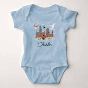Personalized Hogwarts Castle Baby Bodysuit