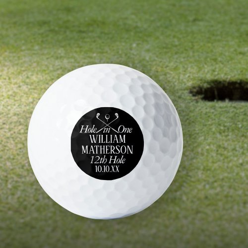 Personalized Hole in One Best Golfer Golf Balls