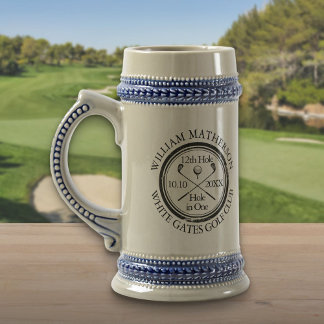 Personalized Hole in One Classic Golf Beer Stein
