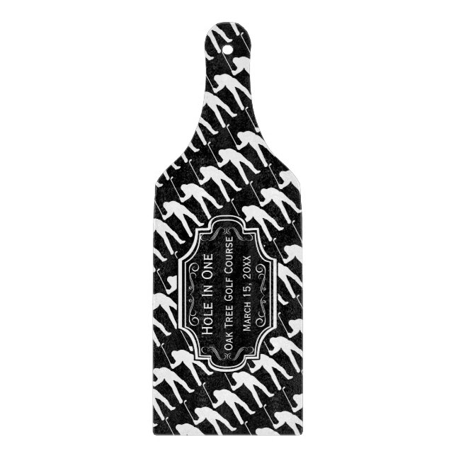 Personalized Hole In One Man Cave GOLFER'S Lodge Cutting Board (Front)