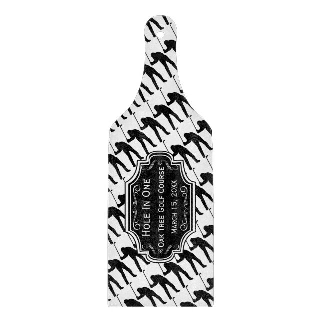 Personalized Hole In One Man Cave GOLFER'S Lodge Cutting Board (Front)