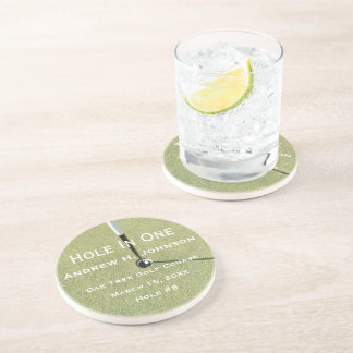 Personalized Hole In One Man Cave Lodge Coasters