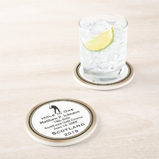 Personalized Hole In One Man Cave Lodge Coasters