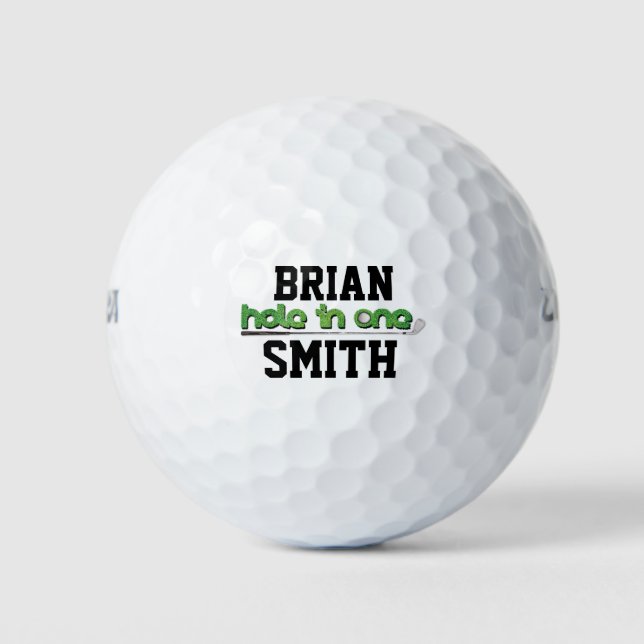 Personalized Hole in One Sports Golf Balls (Front)