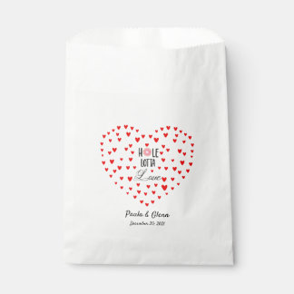 Personalized Hole Lotta Love Donut Favor Bags