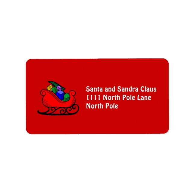 Personalized Holiday Address Labels (Front)