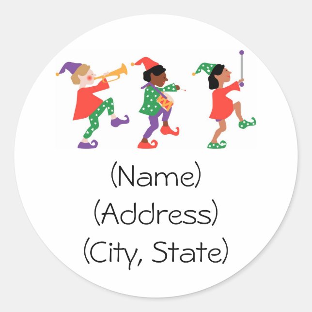 Personalized Holiday Address Labels (Front)