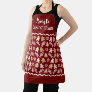Personalized Holiday Baking Team Christmas Apron