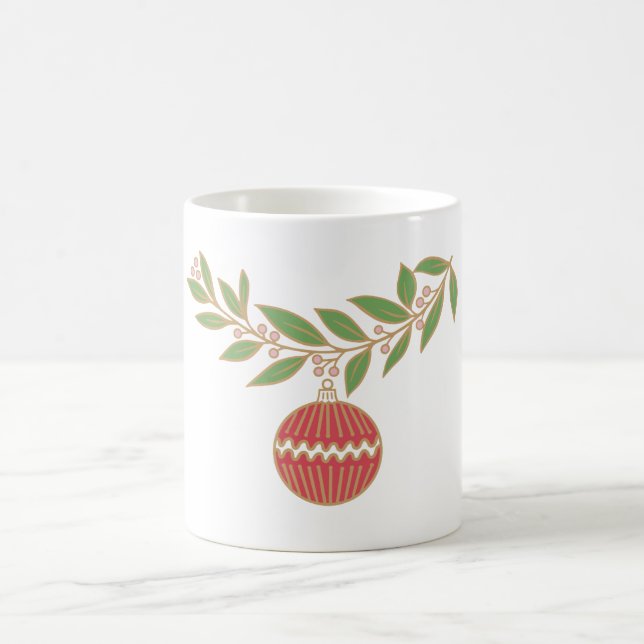 Personalized Holiday Bauble  Coffee Mug (Center)