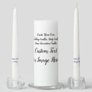 Personalized Holiday Candles - Custom Unity Set