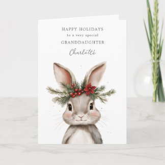 Personalized Holiday Card Granddaughter