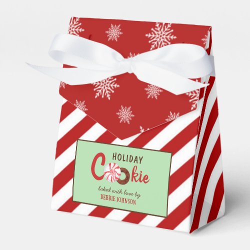 Personalized Holiday cookies  Favor Box