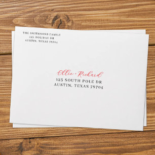 Personalized Holiday  Envelope