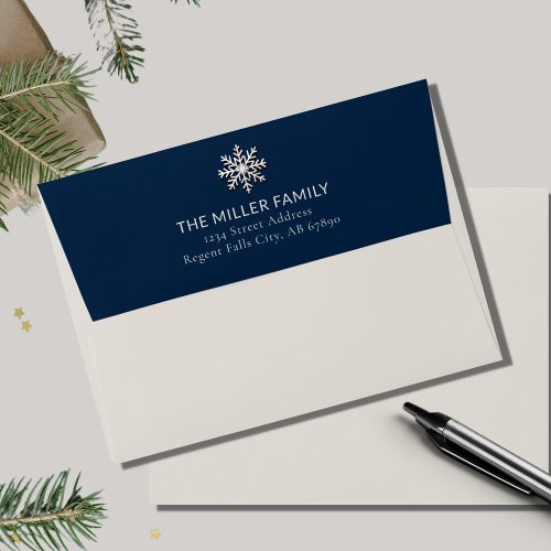 Personalized Holiday Envelope Return Address