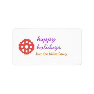 Personalized holiday gift tag sticker