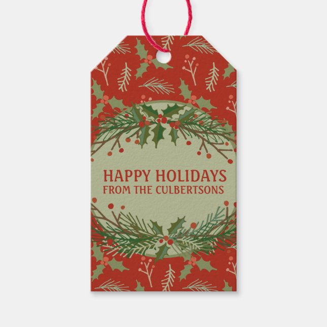 Personalized Holiday Gift Tags (Front)