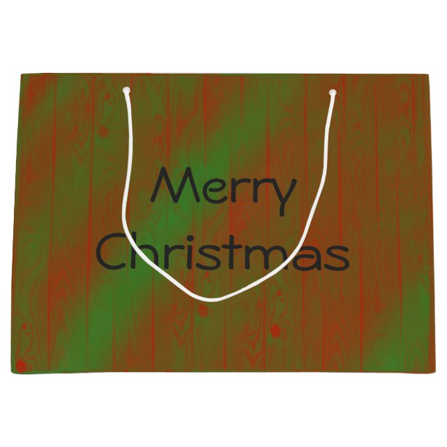 Personalized Holiday Large Gift Bag (Front)