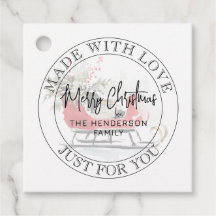 Personalized Holiday Made With Love Sleigh