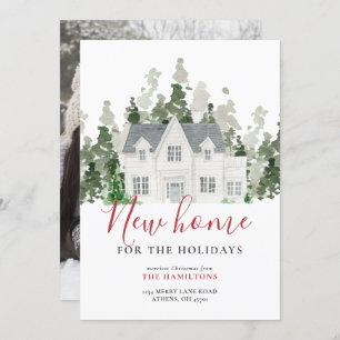 Personalized Holiday Moving Announcement PhotoCard
