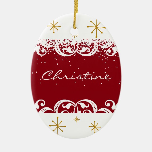 Personalized Holiday Ornament (Front)