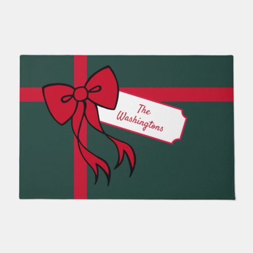 Personalized Holiday Package Doormat