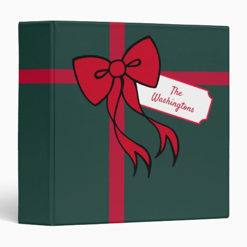 Personalized Holiday Package Scrapbook Binder