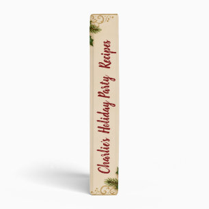 Personalized Holiday Party Recipe Binder