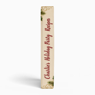 Personalized Holiday Party Recipe Binder