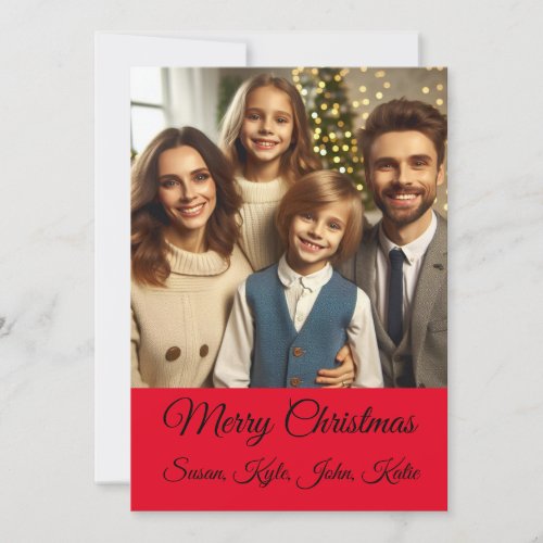 Personalized Holiday Photo Card 