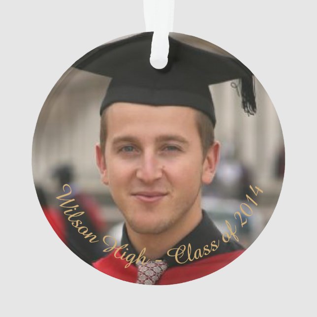 Personalized Holiday Photo Snowflake Ornament (Back)