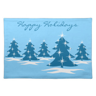 Personalized Holiday Place Mats Christmas Placemat