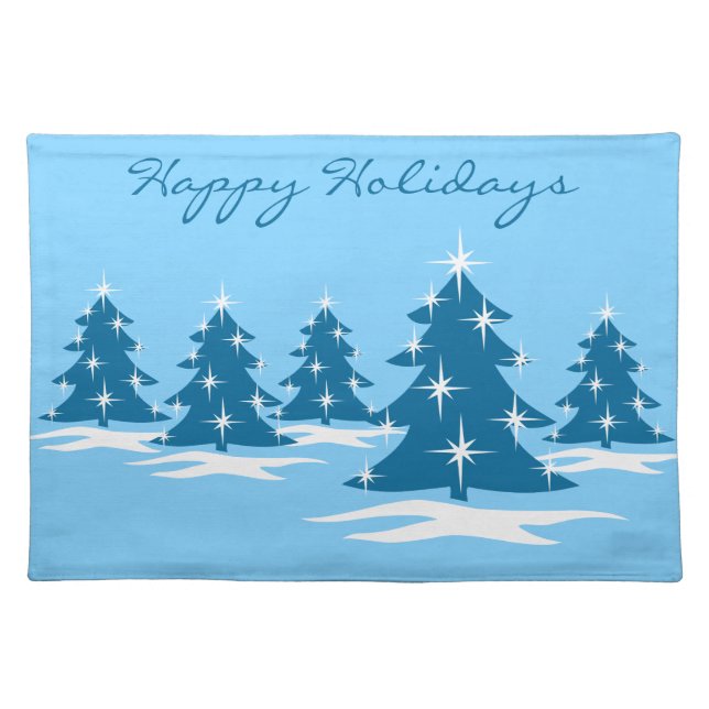 Personalized Holiday Place Mats Christmas Placemat (Front)