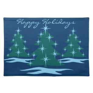 Personalized Holiday Place Mats Christmas Placemat
