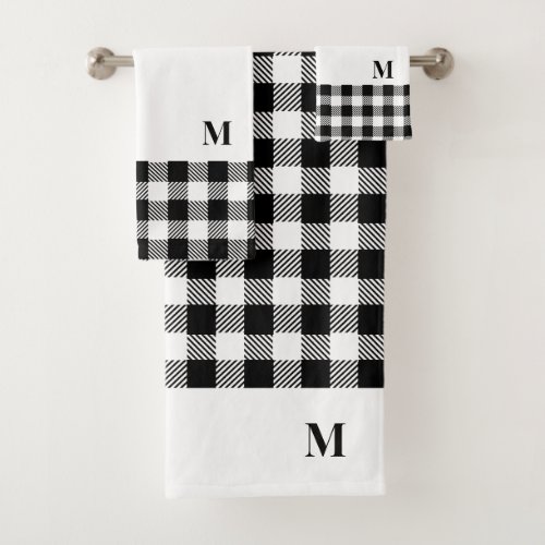 Personalized Holiday Quality monogrammed guest Bath Towel Set
