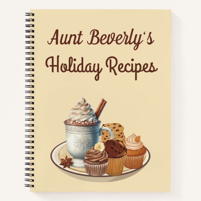 Personalized Holiday Recipe Notebook (Front)