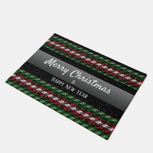 Personalized Holiday Seasons Greeting Welcome Doormat