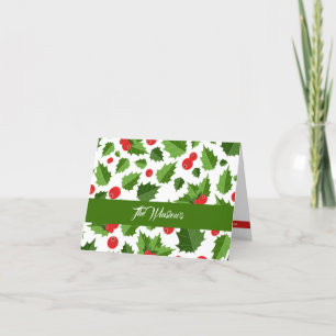 Personalized Holiday Thank You Card