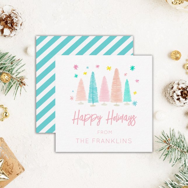 Personalized Holiday Vintage Gift Enclosure  Note Card (Creator Uploaded)
