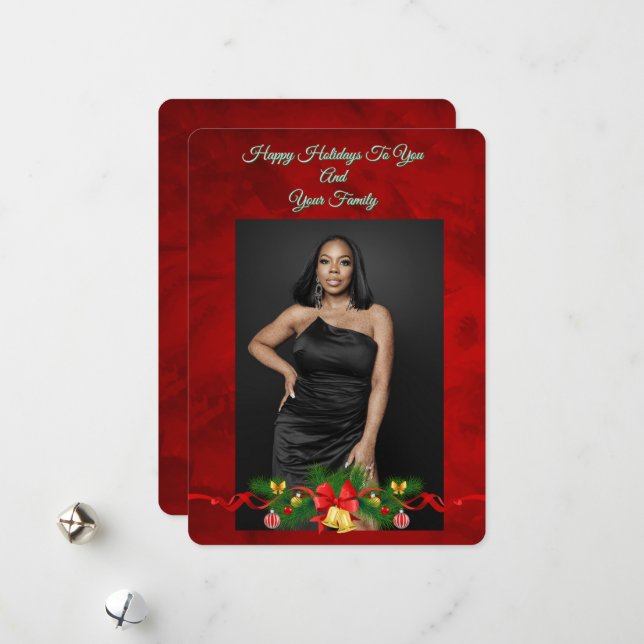 Personalized Holidays Greeting Cards (Front/Back In Situ)