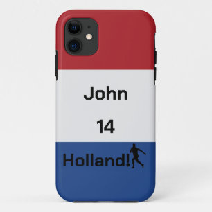 Personalized Holland Flag Football Gear iPhone 11 Case