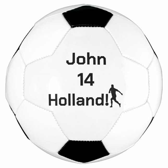 Personalized Holland Football Fan Gear Soccer Ball (Front)