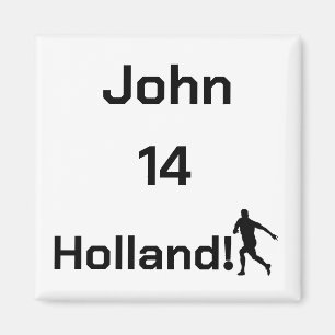 Personalized Holland Soccer Athletic Spirit Magnet