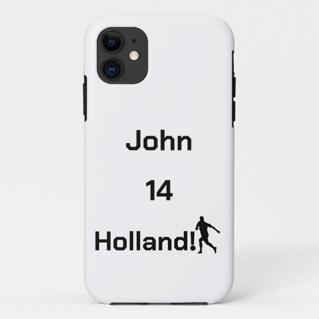 Personalized Holland Soccer Athletic Style Case-Mate iPhone Case (Back)