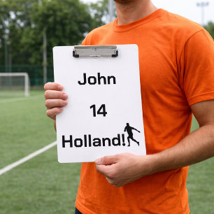 Personalized Holland Soccer Coach Gift Clipboard