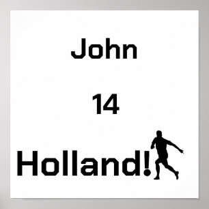 Personalized Holland Soccer Player Tribute Poster