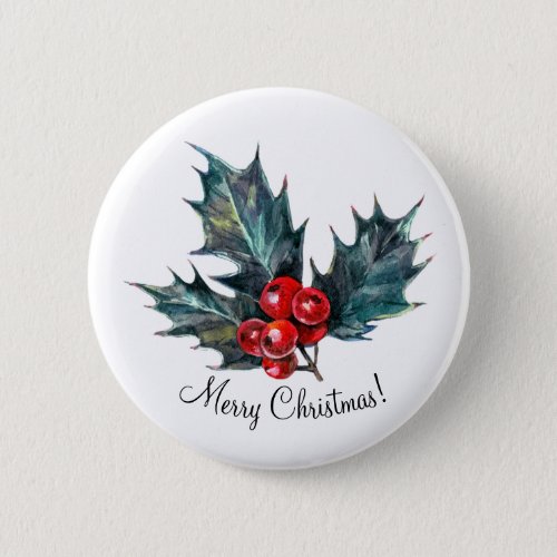 Personalized Holly Spring Christmas Pins