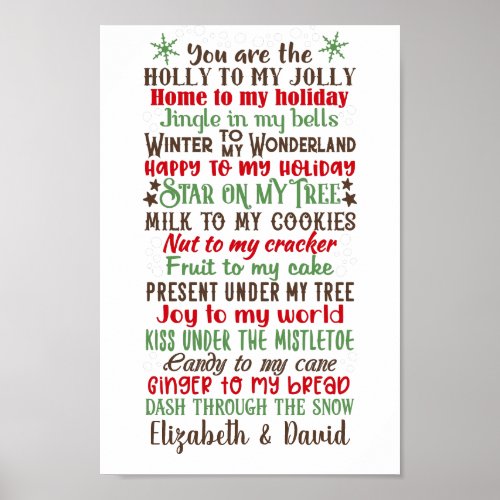 Personalized Holly to My Jolly Christmas Decor