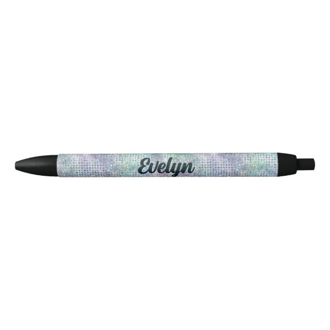Personalized Holographic Glitter Pen (Front)
